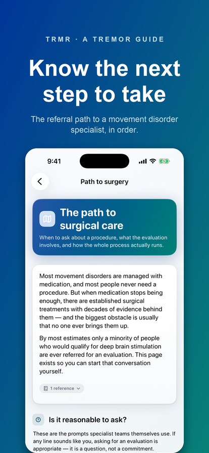 The path to surgical care: when to ask about a procedure and what the evaluation involves.